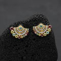 Beautiful floral-inspired earrings with intricate detailing and a refined finish. Designed to add a sophisticated touch to your outfit, whether for a special occasion or an elegant evening look.
