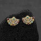 Beautiful floral-inspired earrings with intricate detailing and a refined finish. Designed to add a sophisticated touch to your outfit, whether for a special occasion or an elegant evening look.