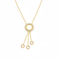 A sophisticated necklace styled with multiple delicate elements for an elegant layered effect. Perfect for creating a refined and feminine look with minimal effort.